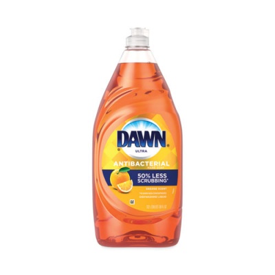 Dawn Ultra Antibacterial Dishwashing Liquid, Orange Scent, 38 oz Bottle, 8/Carton (01659)