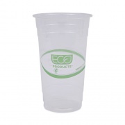 Eco-Products GreenStripe Renewable and Compostable PLA Cold Cups, 24 oz, 50/Pack, 20 Packs/Carton (EPCC24GS)