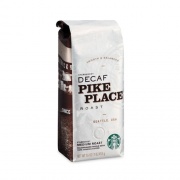Starbucks Whole Bean Coffee, Decaffeinated Pike Place Roast, 1 lb Bag, 6/Carton (11015640CT)