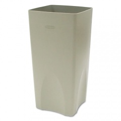 Rubbermaid Commercial Plaza Waste Container Rigid Liner, Square, Plastic, 19 gal, Beige (356300BGCT)