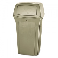 Rubbermaid Commercial Ranger Fire-Safe Container, Square, Structural Foam, 35 gal, Beige (843088BG)