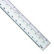 Staedtler Triangular Scale Plastic Engineers Ruler, 12" Long, White (9871934)