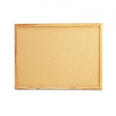 Universal Cork Board with Oak Style Frame, 24 x 18, Natural, Oak-Finished Frame (43602)