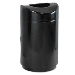 Rubbermaid Commercial ECLIPSE OPEN TOP WASTE RECEPTACLE, ROUND, STEEL, 30 GAL, BLACK (R2030EBK)