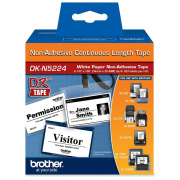 Brother 54mm (2") Black on White Non-Adhesive Continuous Length Paper Label Tape (30m/100') (1/Pkg) (BRTDKN5224)