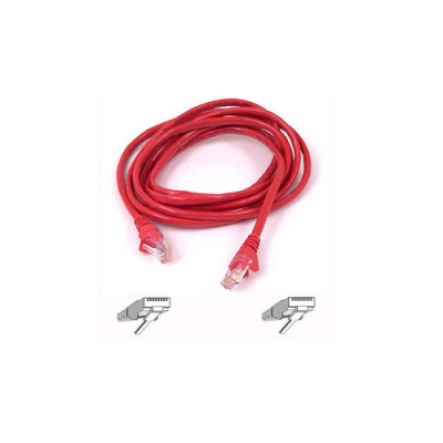 Belkin Components Snagless Cat 5e Utp Patch 4pair; Red (A3L791-15-RED-S)