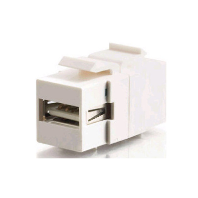 C2G Usb 2.0 Keystone A-b F/f - White (28751)