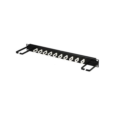 Black Box Cable Mgr Horz Rkmt 19" 1u 1 Sided Bk (RM585)