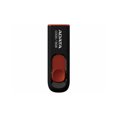 A-Data C008 8gb Usb2.0 Flash Drive (black) (AC008-8G-RKD)