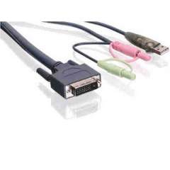 IOGEAR G2L5303U USB KVM Cable 10Ft w/Audio for GCS1758/1732/1734 
