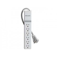 Belkin Components 6-outlet Surge Protector Rotating Plug, (BE106000-08R)
