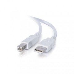 C2G 2m Usb A To B Cable White 2.0 (6.6ft) (13172)
