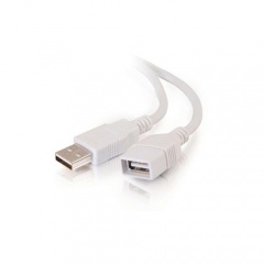 C2G 2m Usb Extension Cable - 2.0 M/f White (19018)