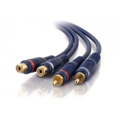 C2G 25ft Velocity Rca M/f Stereo Ext Cable (13042)