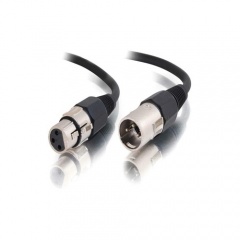 C2G 12ft Pro-audio Xlr M/f Cable Black (40060)