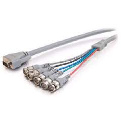 C2G 6ft Hd15 Male To 5-bnc Male Video Cable (02561)
