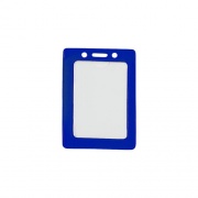 Brady People ID Data/credit Card, Blue Frame Vinyl Badge (1820-3002)