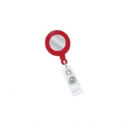 Brady People ID Red, 1-1/4in (32mm), Plastic Clip-on Bad (2120-3106)