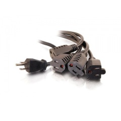 C2G 3ft 1 To 4 Power Cord Splitter (29806)