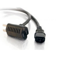 C2G 3ft 16awg Power Cord W/ Extra Outlet (30538)