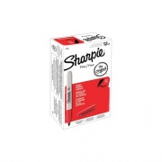 DYMO Sharpie Fine Red 12 Markers Come Per Box (30002)