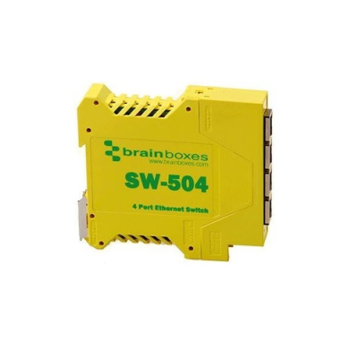 Brainboxes Industrial Ethernet 4 Port Switch (SW-504)