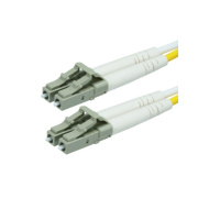 Monoprice Om3 Fiber Optic Cable - Lc/lc, Ul, 50/125 Type, Multi-mode, 10gb, Aqua, 12m, Corning (11869)