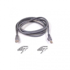 Belkin Components Cat6 Patch Cable Rj45m/rj45m 30ft Gray (A3L980-30-S)