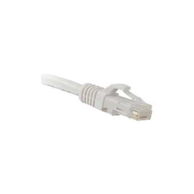 Enet Solutions Cat5e White 10ft Molded Boot Patch Cbl (C5E-WH-10-ENC)