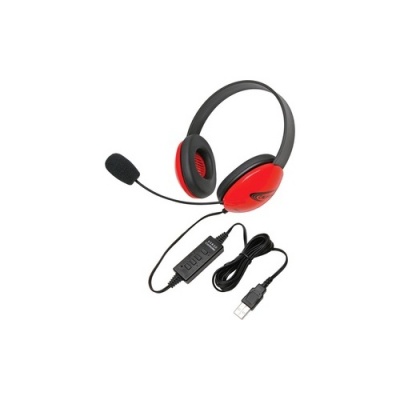 Ergoguys Califone Red Kids Usb Stereo Headphone (2800RD-USB)