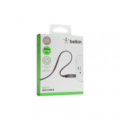 Belkin Components Cable,3.5mm Audio,m/m,flat,straight,nic (AV10127TT03-BLK)