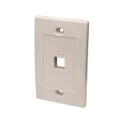 Intellinet 1 Outlet Ivory Wall Plate (162654)