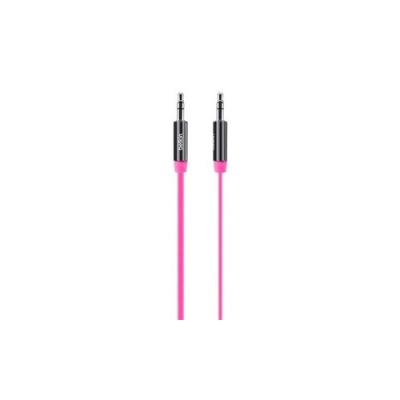 Belkin Components Cable,3.5mm Audio,m/m,flat,straight,nic (AV10127TT03-PNK)
