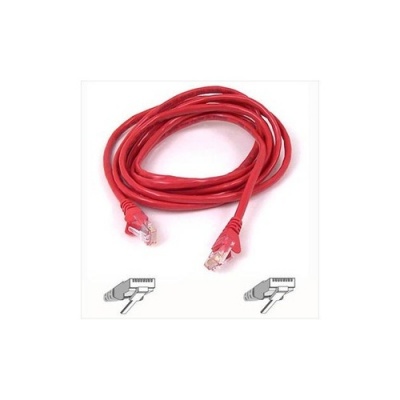 Belkin Components Cable,cat6,utp,rj45m/m,15 ,red,patch (A3L980-15-RED)