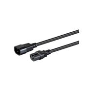 Monoprice Heavy Duty Power Cable - Iec 60320 C14 To Iec 60320 C15_ 14awg_ 15a/1875w_ Sjt_ 125v_ Black_ 3ft (35112)