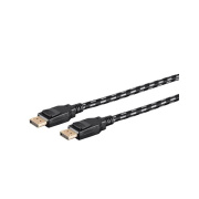 Monoprice Braided Displayport 1.4 Cable_ 10ft_ Gray (37921)
