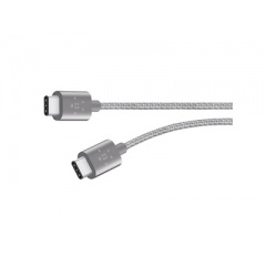 Belkin Components Cable,premium,usb 2.0,type C-type C,3a, (F2CU041BT06-GRY)