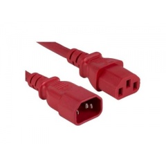 Enet Solutions C13 To C14 3ft Red Pwr Extension Cord (C13C14-RD-3F-ENC)
