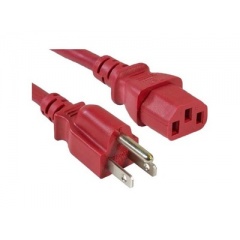 Enet Solutions 5-15p To C13 4ft Red Power Cord (N515-C13-RD-4F-ENC)