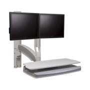 Peripheral Logix S2s Dual Sit Stand Wall Mount Workstatio (S2S-DSS-WMW)