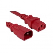 Enet Solutions C13 To C14 Power Cord Extension Red 6ft (C13C14-RD-15A-6F-ENC)
