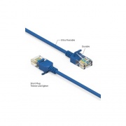 Micropac Technologies 0.5ft Cat6a Utp Senb Cable 28awg Blue (C6A-SL-0.5-BLB)