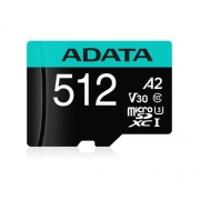 A-Data Adata 512g Microsdxc Uhs-i U3 Class 10 (AUSDX512GUI3V30SA2-RA1)