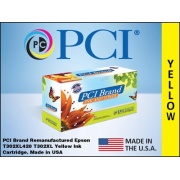 PCI Brand Remanufactured Epson 302xl T302xl420-s High Yield Yellow Ink Cartridge For Epson Expression Premium Xp-6000/premium Xp-6100 Made In Usa (T302XL420-PCI)