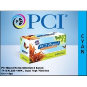 PCI Brand Remanufactured Epson 410xl High Yield Cyan Ink Cartridge For Epson Expression Premium Xp-53/xp-630/xp-640/xp-830 Made In Usa (T410XL220-PCI)