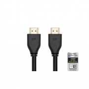 Monoprice 8k Certified Ultra High Speed Hdmi Cable - Hdmi 2.1_ 8k@60hz_ 48gbps_ Cl2 In-wall Rated_ 26awg_ 15ft_ Black (42676)