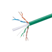 Monoprice Cat6 Ethernet Bulk Cable - Solid_ 550mhz_ Utp_ Cmr_ Riser-rated_ Pure Bare Copper Wire_ 23awg_ 500ft_ Green_ (ul) (40661)