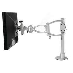 Ergotech Single Monitor Arm W/ Flush Mount Silver (200-F16-S01-AP)