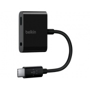 Belkin Components 3.5 Mm Audio + Usb-c Charge Adapter (F7U080BTBLK)