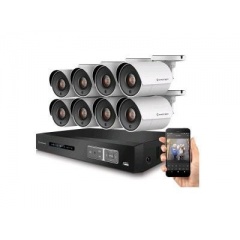 Amcrest Industries Amcrest 4k Security Camera System (AMDV80M16-8B-W)